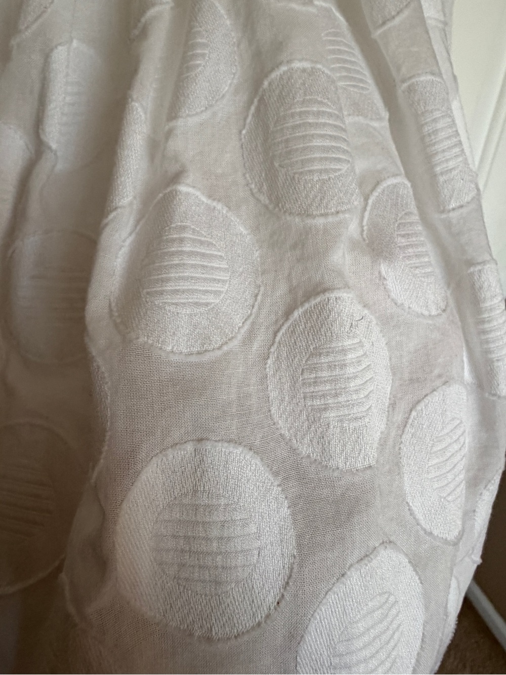🩷juniors  White Polka Dot Sundress with Smocked Waist - Picture 3 of 8